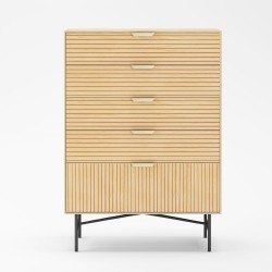 Sideboard BASSEL 80x40xH114cm, 3D melamine