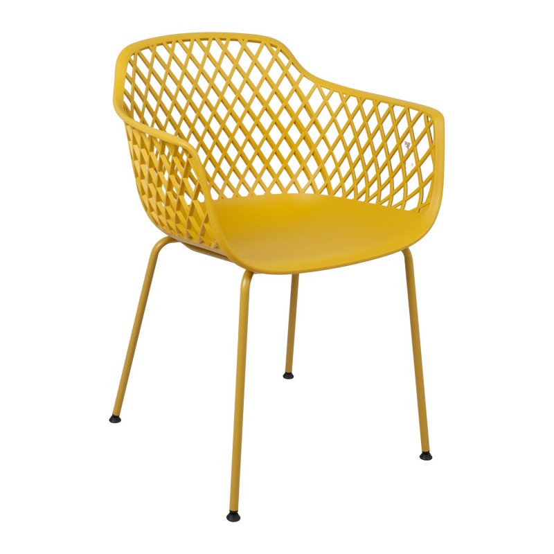 Chair PAPAYA yellow plastic