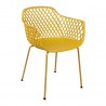 Chair PAPAYA yellow plastic