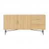 Sideboard BASSEL 160x40H75cm, 3D melamine