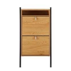Shoe cabinet AALBORG 55,6x26xH91,5cm, oak