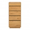 Side board SACHA 50x40xH109cm, melamine with oak bark