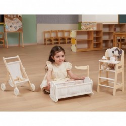 VIGA PolarB Wooden Cradle for Dolls Bed