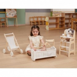 VIGA PolarB Wooden Cradle for Dolls Bed