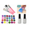 Tattoo kit Glitter Glue Diamonds Brushes 187 Designs