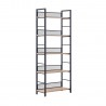 Shelf HECTOR 60x28xH154cm, ash/black