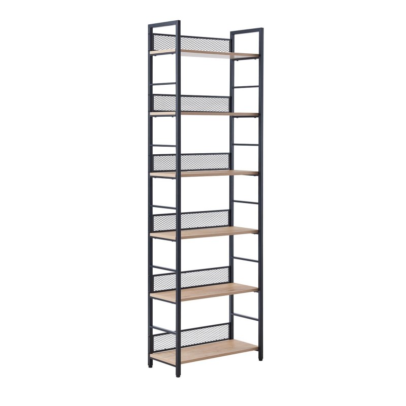 Shelf HECTOR 60x28xH187cm, ash/black