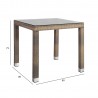 Table LARACHE 80x80xH75cm, beige