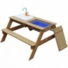 AXI Emily Picnic Table with a Bench and a Basin for Batteries and Water / Sand Containers