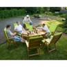 Garden furniture set FINLAY table and 6 chairs