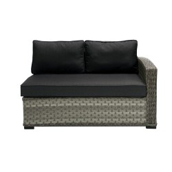 Модульный диван GENEVA 2-местный 132x81xH78см, правый угол, серый
