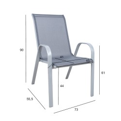 Chair DUBLIN grey