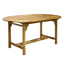 Table FINLAY 153 195x90xH72cm, acacia