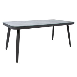 Садовый стол MARIE 180x90xH74см, серый