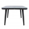 Table MARIE 100x100xH74cm, grey