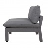 Modular sofa FLUFFY armless section, grey