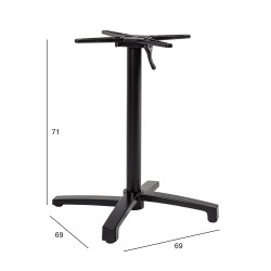 Table leg BISTRO 69x69xH72cm, black