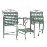 Bench MINT with table, antique green