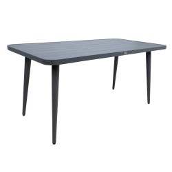 Table WALES 160x80xH75,5cm, dark grey