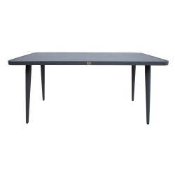 Table WALES 160x80xH75,5cm, dark grey