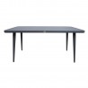 Table WALES 160x80xH75,5cm, dark grey