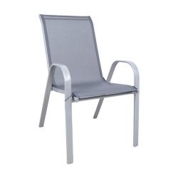 Garden furniture set DUBLIN table and 2 chairs, grey