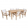 Dining set MALDIVE table, 6 chairs
