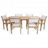 Dining set MALDIVE table, 6 chairs