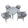 Garden furniture set MARIE table, 4 chairs