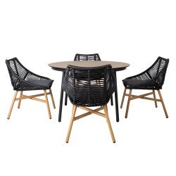 Garden furniture set HELSINKI table and 4 chairs