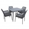 Garden furniture set HELA table and 4 chairs