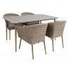 Garden furniture set NORWAY table, 4 chairs
