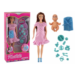 Pregnant Mom Baby Doll Pink...
