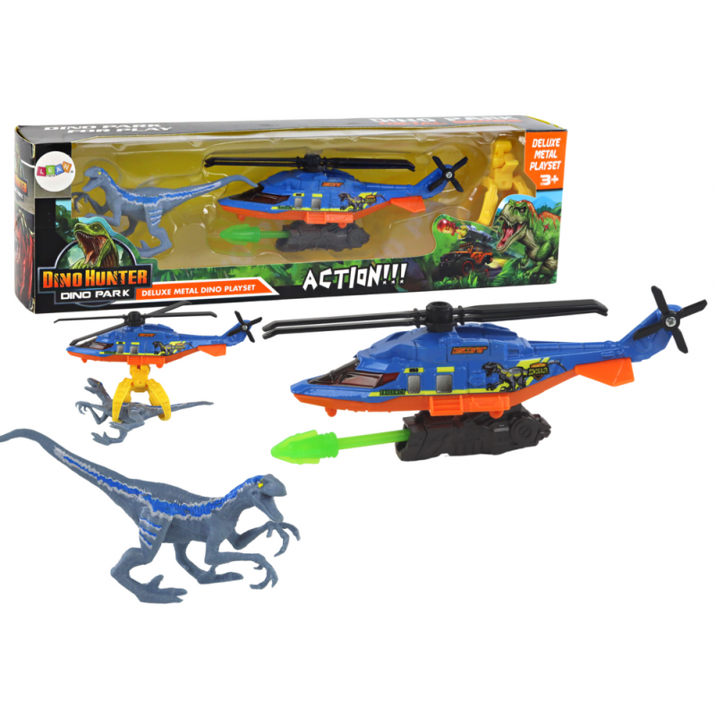 Helicopter Helicopter Dinosaur Park Blue Dino Park Set