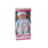 Baby doll, blue pajamas with teddy bear, hat, sounds