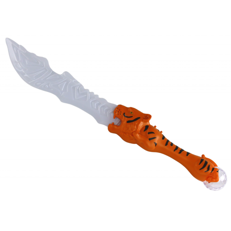 Lightsaber, Tiger-Shaped Handle, Orange