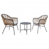 Balcony set set LUNDE table, 2 chairs