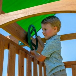 Wooden Adventure Tower Grayson Peak Backyard Discovery Step2