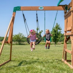 Wooden Adventure Tower Grayson Peak Backyard Discovery Step2