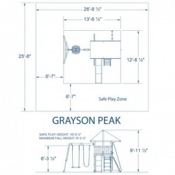 Drewniana Wieża Przygód Grayson Peak Backyard Discovery Step2