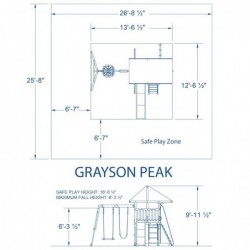 Grayson Peak Backyard Discovery Step2 puidust seiklustorn