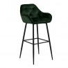 Bar stool BROOKE forest green
