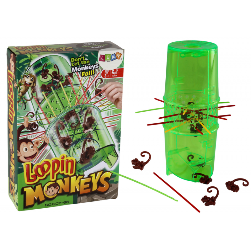 Arcade Game Catch the Monkey Falling Monkeys Sticks