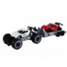 Set: White Off-Road Car, Red Sports Car, Tow Truck