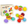 Sensory Toy Spinners Bee Sun Carrot Suction Cups