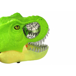 Green Dinosaur Mask Adjustable Headband Lights Sounds