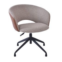 Task chair KARINA without castors, beige light brown