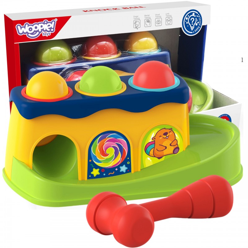 WOOPIE BABY Colorful Punch-Thru with Hammer Montessori