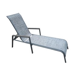 Deck chair DELGADO grey