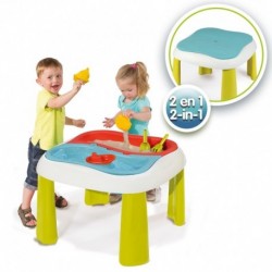 SMOBY Water Table 2-in-1 Water and Sand Play Table Sandbox